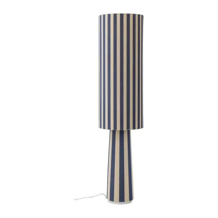 Bloomingville Emmie Gulvlampe Ø 28 x H 120 cm - Polyester - Blå
