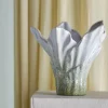 Bloomingville Erato Vase Ø 22 x H 20,5 cm - Stentøj - Grøn