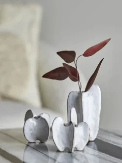 Bloomingville Jayce Vase - 3 stk. Stentøj - Hvid