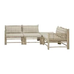 Bloomingville Korfu Modul Havesofa - Højre Hjørne H 70 x B 76 x L 77 cm - Bambus - Natur