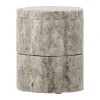 Bloomingville Krukke m. låg - Nezli H 11,5 x B 9 cm - Marmor - Natur