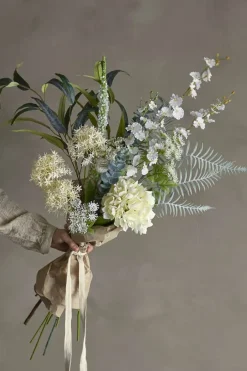 Bloomingville Kunstig Buket - Symphonie Ø 30 x H 103 cm - Kunststof - Hvid