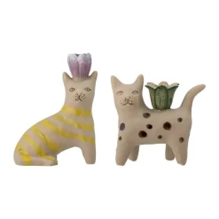 Bloomingville Mamie Lysestager - 2 stk. H 16 x B 7,5 x L 12 cm - Stentøj