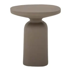Bloomingville Millan Sidebord Ø 44,5 x H 50 cm - Aluminium - Brun