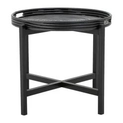 Bloomingville Milli Bakkebord H 47 x Ø 60 cm - Rattan - Sort