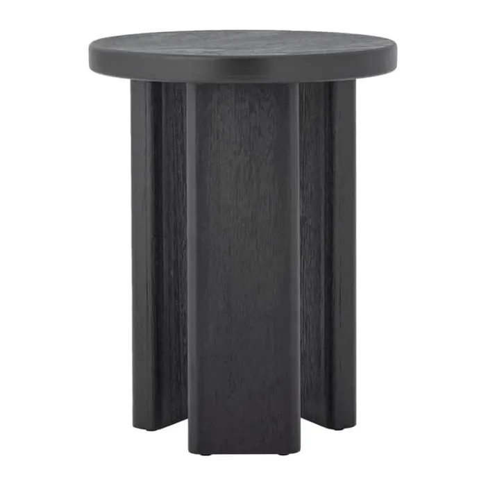 Bloomingville Mimola Sidebord Ø 40 x H 50 cm - Fyrretræ - Sort
