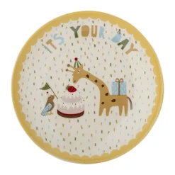 Bloomingville Mini Celebrate Tallerken Ø 16 cm - Stentøj - Gul