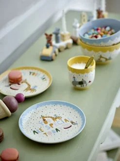 Bloomingville Mini Celebrate Tallerken Ø 16 cm - Stentøj - Gul