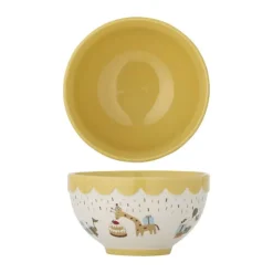 Bloomingville Mini Celebrate Skål Ø 13,5 cm - Stentøj - Gul