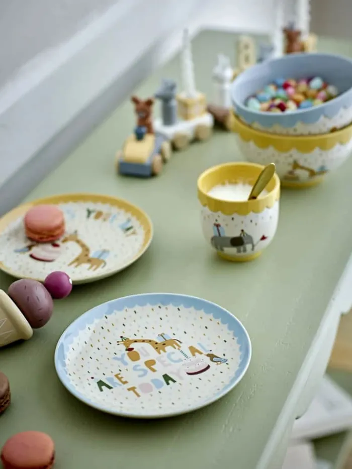 Bloomingville Mini Celebrate Skål Ø 13,5 cm - Stentøj - Gul