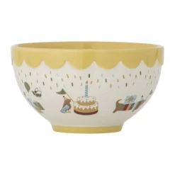 Bloomingville Mini Celebrate Skål Ø 13,5 cm - Stentøj - Gul