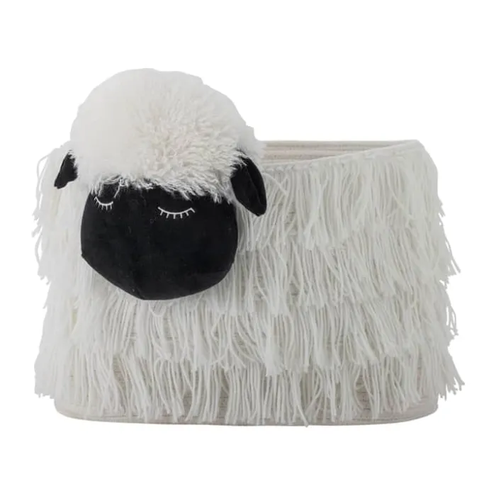 Bloomingville Mini Kurv - Dolly H 30 x B 25 x L 40 cm - Polyester - Hvid
