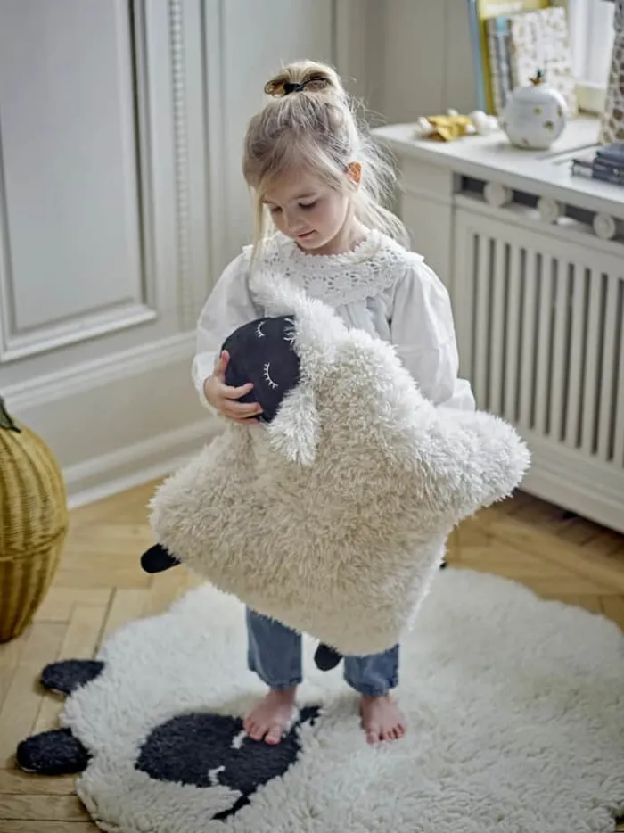 Bloomingville Mini Mini Dolly Tæppe B 84 x L 84 cm - Uld - Hvid
