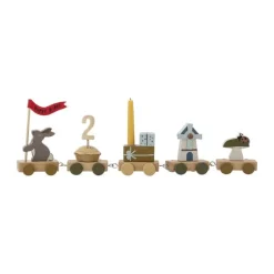 Bloomingville Mini MINI Fødselsdagstog H 8,5 x B 5 x L 39 cm - MDF - Brun