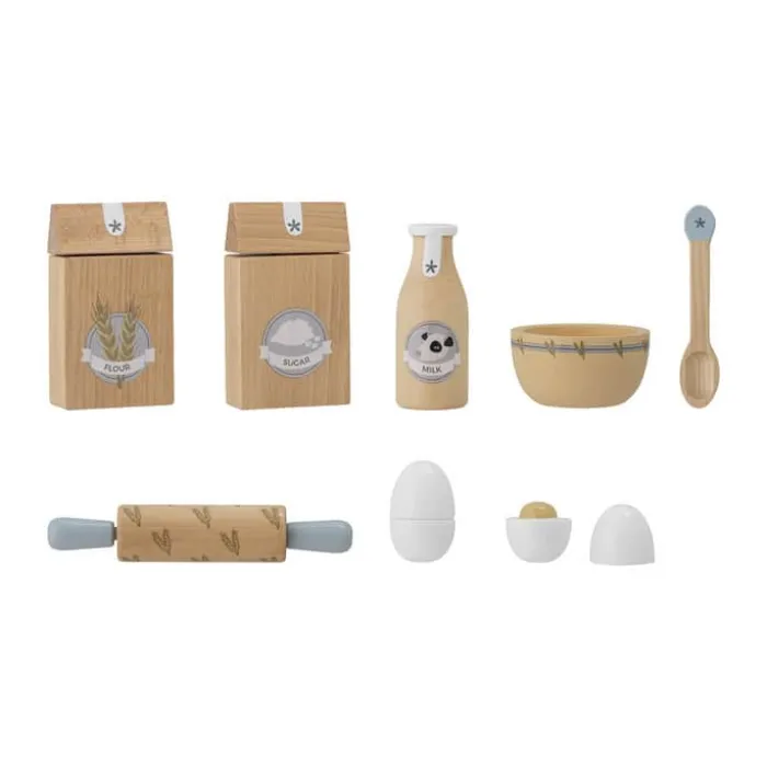 Bloomingville Mini MINI Konrad Legetøjsmad H 12 x B 3 x L 18 cm - Bøgetræ - Natur