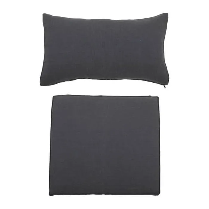 Bloomingville Mundo Pudebetrækssæt H 58 x B 66 cm - Polyester - Grå