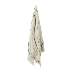 Bloomingville Osasio Plaid B 150 x L 130 cm - Bomuld - Grøn