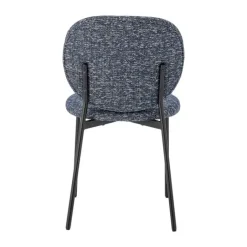 Bloomingville Percey Spisebordsstol H 82 x B 47 x D 56 cm - Træ/polyester - Blå