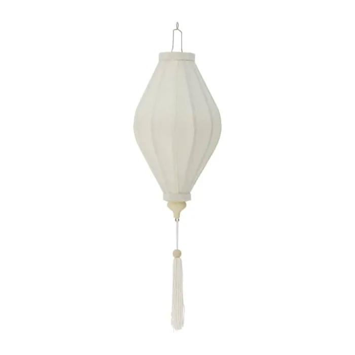 Bloomingville Pomp Dekoration Ø 20 x H 39 cm - Bambus/polyester - Hvid