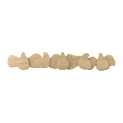 Bloomingville Ross Knagerække H 4,5 x B 12,5 x L 70 cm - Gummitræ - Natur