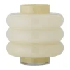 Bloomingville Sahara Vase Ø 21,5 x H 22 cm - Glas - Gul