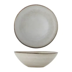 Bloomingville Sandrine Skål Ø 26,5 cm - Stentøj - Beige