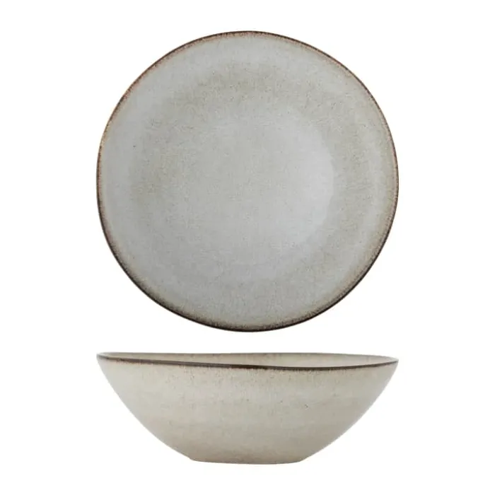Bloomingville Sandrine Skål Ø 26,5 cm - Stentøj - Beige