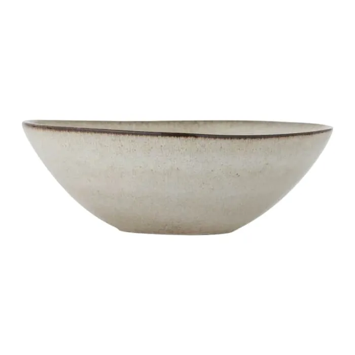 Bloomingville Sandrine Skål Ø 26,5 cm - Stentøj - Beige