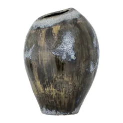 Bloomingville Senja Vase Ø 22 x H 31,5 cm - Stentøj - Brun