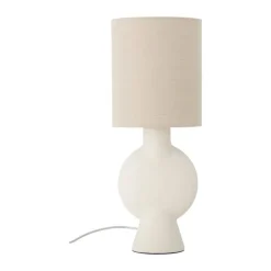 Bloomingville Sergio Bordlampe Ø 20,5 x H 54,5 cm - Stentøj/hør - Natur