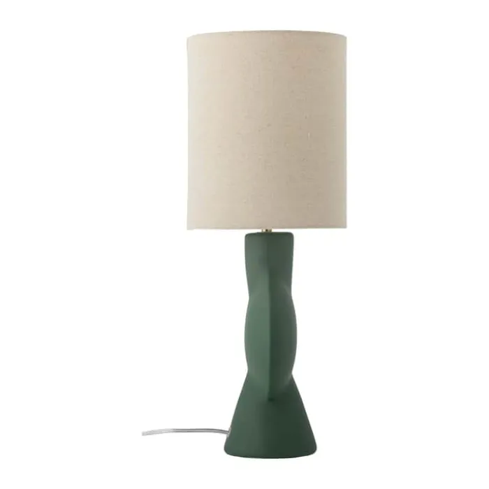Bloomingville Sergio Bordlampe Ø 21 x H 55 cm - Stentøj - Grøn