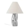 Bloomingville Silva Bordlampe Ø 35 x H 49 cm - Stentøj - Sølvfarvet