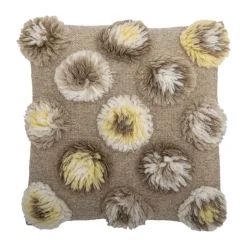 Bloomingville Somma Pude B 50 x L 50 cm - Uld - Gul