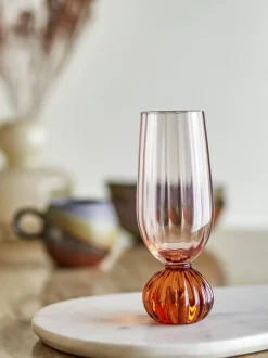 Bloomingville Taurin Champagneglas 25 cl - Glas - Lyserød