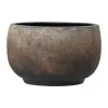 Bloomingville Thira Deko Urtepotte H 15,5 x Ø 25 cm - Terrakotta - Brun