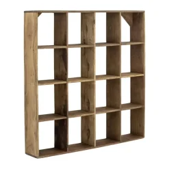 Bloomingville Tilo Hylde H 70 x B 70 x D 10 cm - Genavendt Træ - Natur