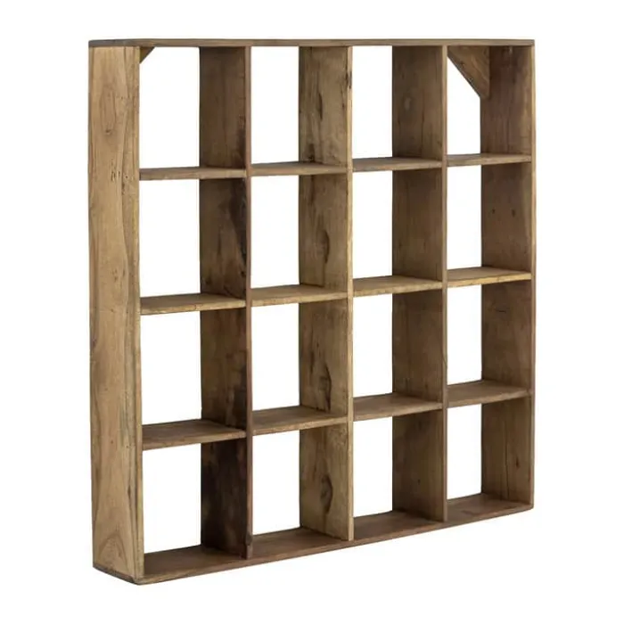 Bloomingville Tilo Hylde H 70 x B 70 x D 10 cm - Genavendt Træ - Natur