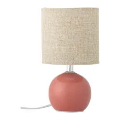 Bloomingville Valdis Bordlampe Ø 13 x L 24 cm - Stentøj - Lyserød