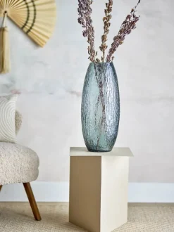 Bloomingville Vase - Brock Ø 22 x H 50 cm - Glas - Grå