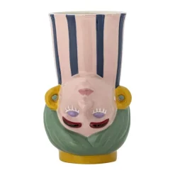 Bloomingville Vase - Miss Jody Ø 14 x H 22,5 cm - Stentøj - Rose