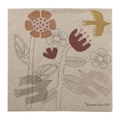 Bloomingville Vivielle Serviet - 20 stk. B 33 x L 33 cm - Genbrugspapir - Multifarvet