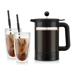 Bodum Bean Set Iskaffebrygger 1,5 liter - Rustfrit stål/plastik - Sort