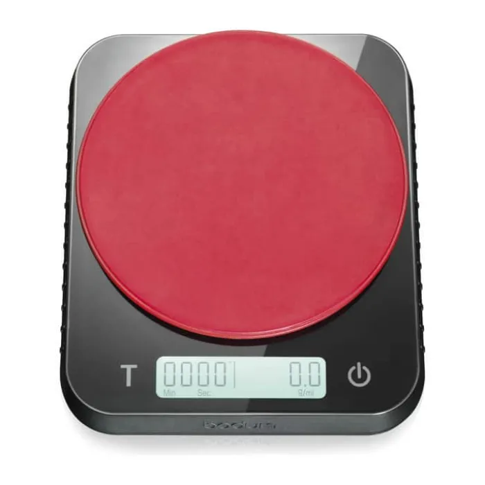 Bodum Bistro Barista Kaffevægt Med timer - Kan veje op til 5 kg. - Sort