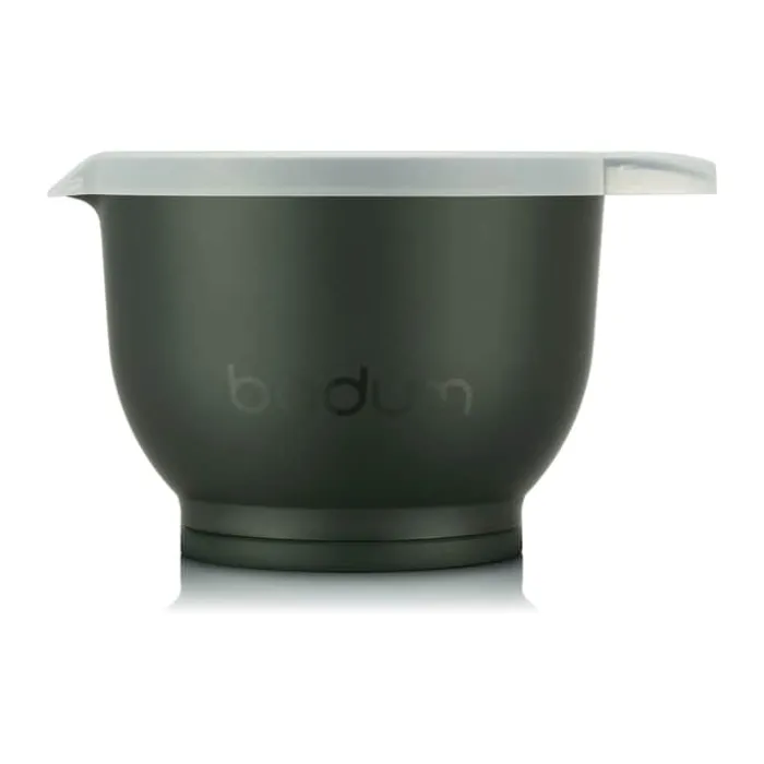 Bodum Bistro Røreskålsæt m. låg - 4 dele 0,7/1,6/3,2/5,2 liter - Plastik - Dark Green