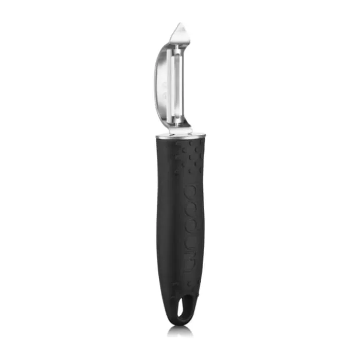 Bodum Bistro Skræller L 18 cm - Silikone/rustfrit stål - Sort