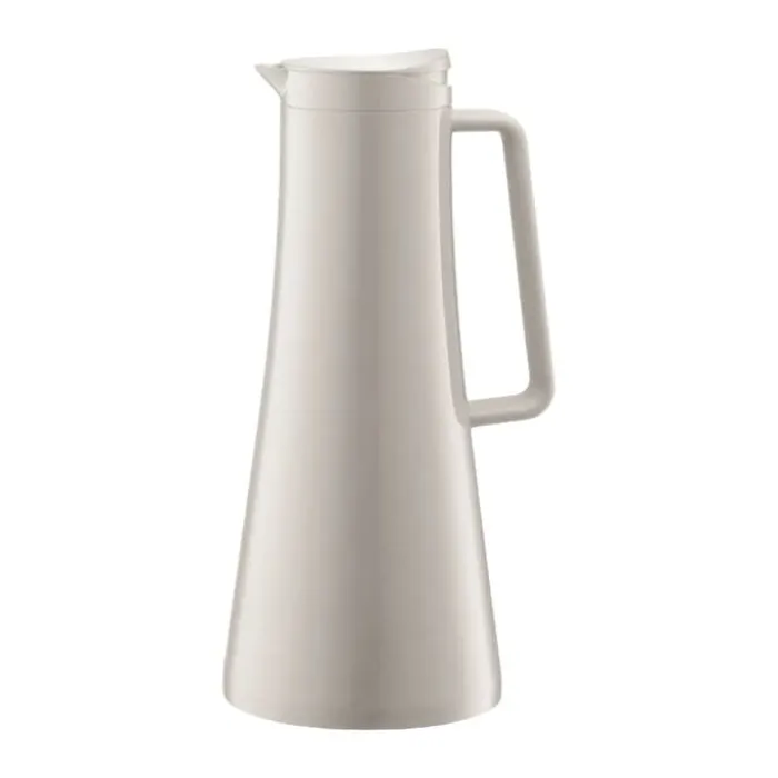Bodum Bistro Termokande 1,1 liter - Rustfrit stål/plastik - Råhvid
