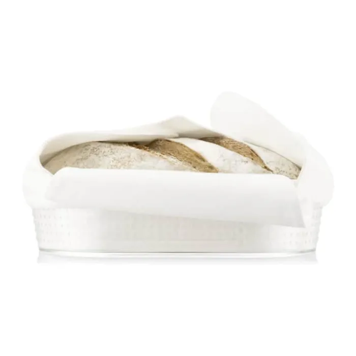 Bodum Brødkurv B 14 x L 24 cm - Plastik/bomuld - Hvid