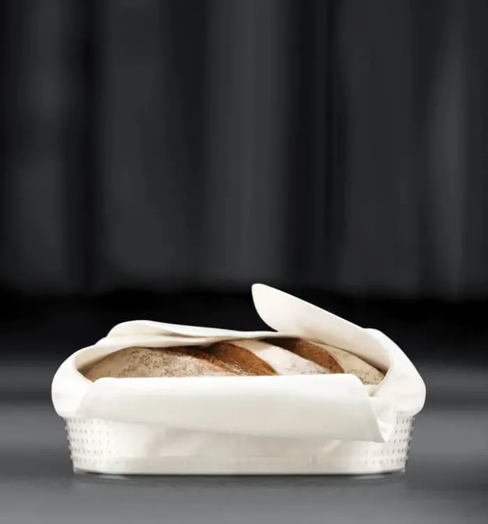 Bodum Brødkurv B 14 x L 24 cm - Plastik/bomuld - Hvid