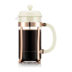 Bodum Caffettiera Stempelkande 1 liter - Borosilikatglas/rustfrit stål - Creme/rosegold