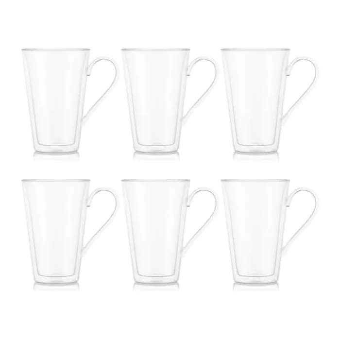 Bodum Canteen Krus - 6 stk. 40 cl - Dobbeltvægget - Klar